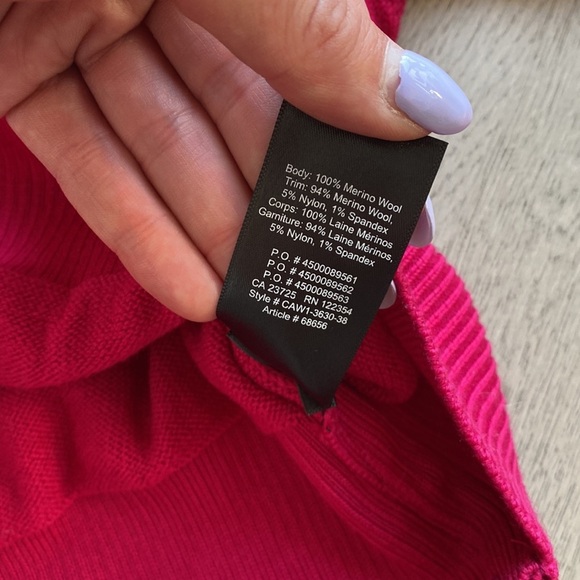 ARITZIA BABATON Cropped Merino Wool Sweater - Size XS - Picture 5 of 6